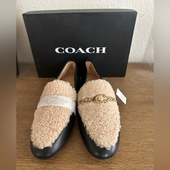Coach Helena shearling loafers size 10 - Picture 4 of 4
